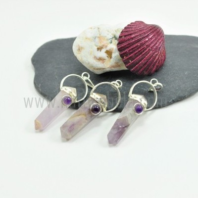 Pendente de Ametista facetado