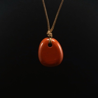 Pendente Pedra de Jaspe Vermelho – Signo Carneiro