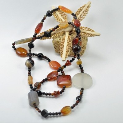 Colar comprido de Ágata