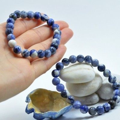 Pulseira de bolas Sodalita