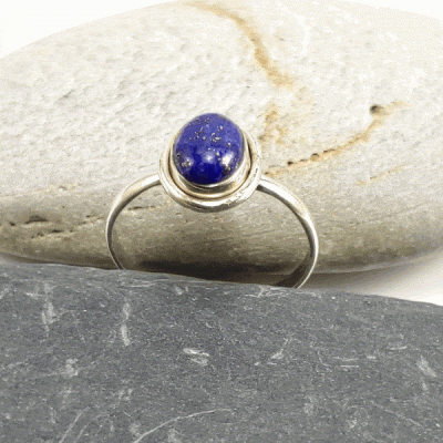 Anel em Prata com Lapislazúli