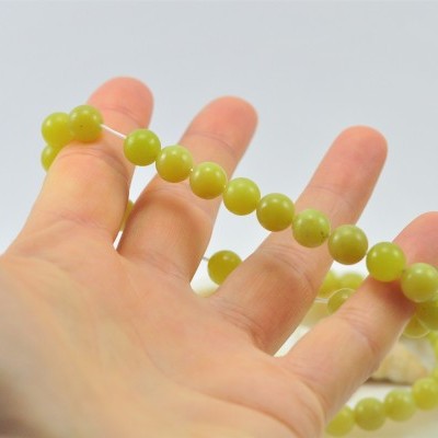 Pulseira de Bolas Ágata Limão Pulseira de Bolas Ágata Limão