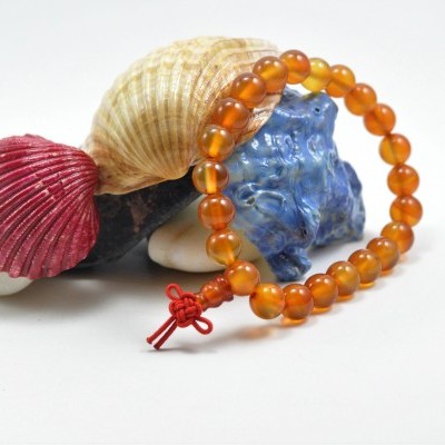 Pulseira Mala Tibetano de Ágata Carneola