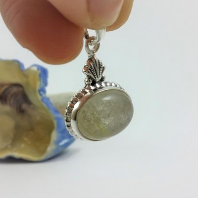 Pendente em prata com Quartzo Rutilado Pendente em prata com Quartzo Rutilado