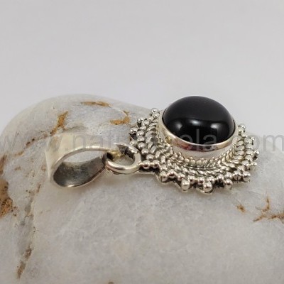 Pendente sol em Prata com ÓNIX