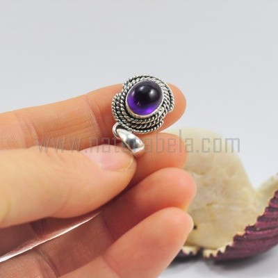 Pendente em Prata com Ametista Pendente em Prata com Ametista