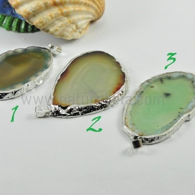 Pendente Chapa de Ágata em Prata 04