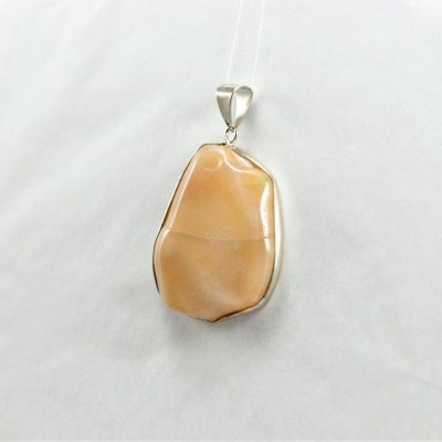 Pendente de pedra Ágata Amarela