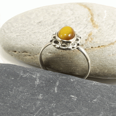 Anel em Prata com Olho de Tigre