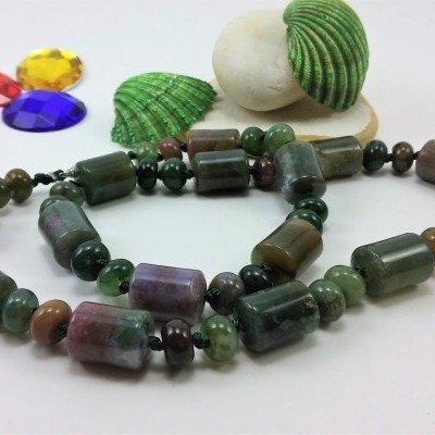 Colar de Ágata Verde