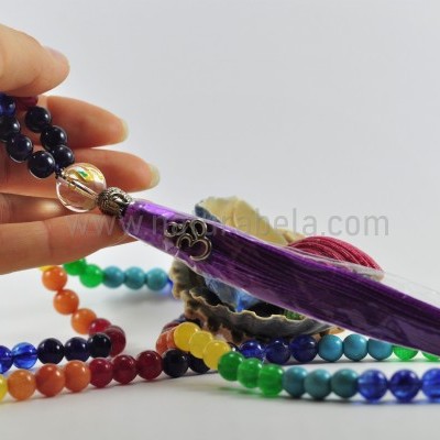 JapaMala 7 Chakras com Mantra e Símbolo OM
