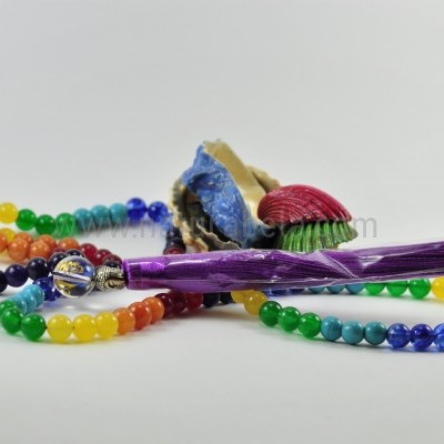 JapaMala 7 Chakras com Mantra e Símbolo OM