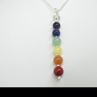 Pendente 7 Chakras Bolas prata