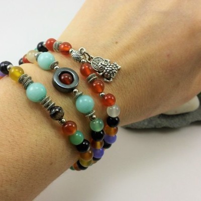 Pulseira Colar Rã do Dinheiro Multicor