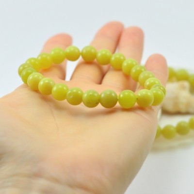 Pulseira de Bolas Ágata Limão Pulseira de Bolas Ágata Limão