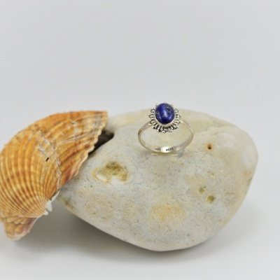 Anel em Prata com Lapis lazuli