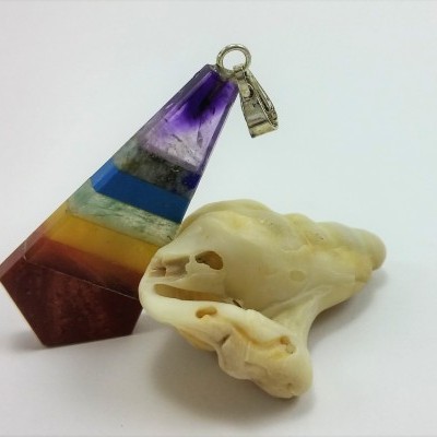 Pendente 7 Chakras Plano