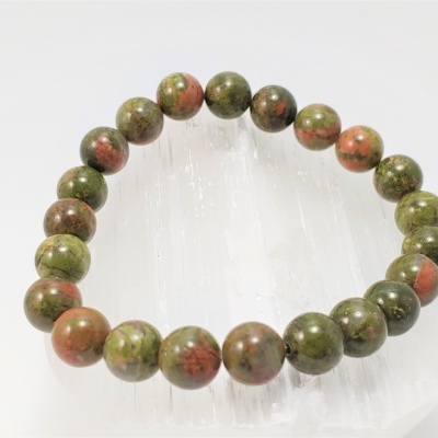 Pulseira de Bolas 8mm Unakita Pulseira de Bolas 8mm Unakita