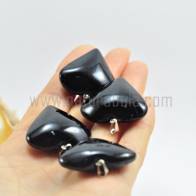 Pendente Coração de Turmalina Negra Pendente Coração de Turmalina Negra