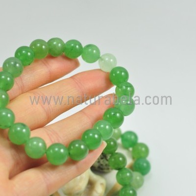 Pulseira de bolas de Jade Verde