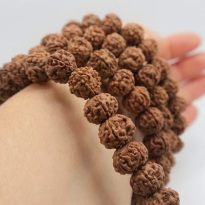 JapaMala 108 Rudrakshas 10mm cor Natural