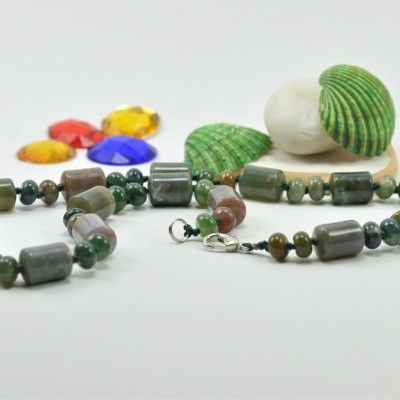 Colar de Ágata Verde