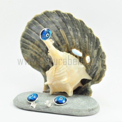 Pendente em prata Olho Turco redondo pequeno