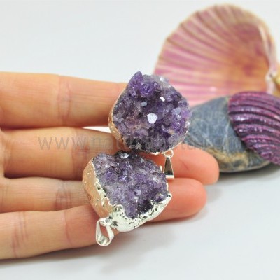 Pendente Geoda Drusa de Ametista