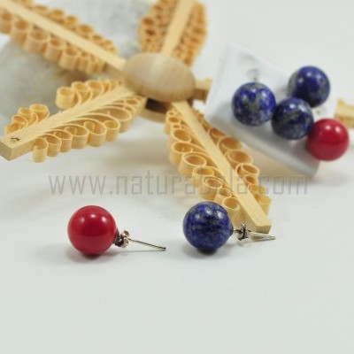 Brincos Bola 10mm com fecho em PRATA