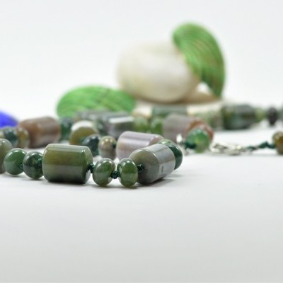 Colar de Ágata Verde