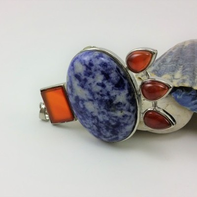 Pendente com pedras naturais estilo "Egipto"