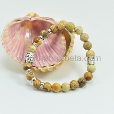 Pulseiras Buda Jaspe Pulseiras Buda Jaspe