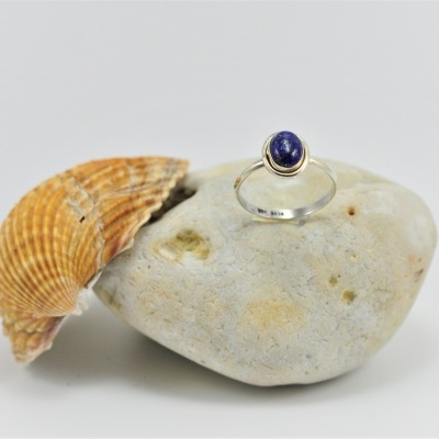Anel em Prata com Lapislazúli