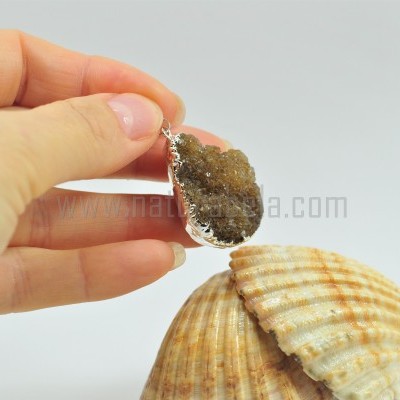 Pendente Drusa de Citrino Pendente Drusa de Citrino