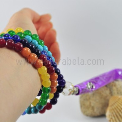 JapaMala 7 Chakras com Mantra e Símbolo OM