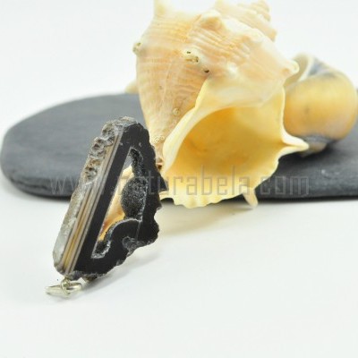 Pendente Lâmina de Drusa de Ágata