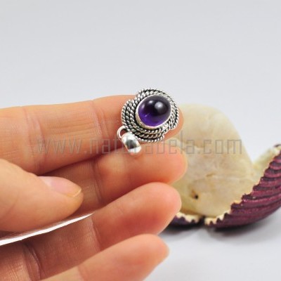 Pendente em Prata com Ametista Pendente em Prata com Ametista