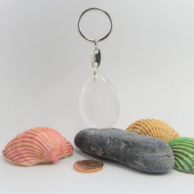 Porta-chaves Signo Virgem Quartzo Cristal