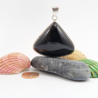 Pendente em Prata com Onix