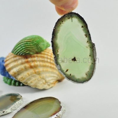 Pendente Chapa de Ágata em Prata 04