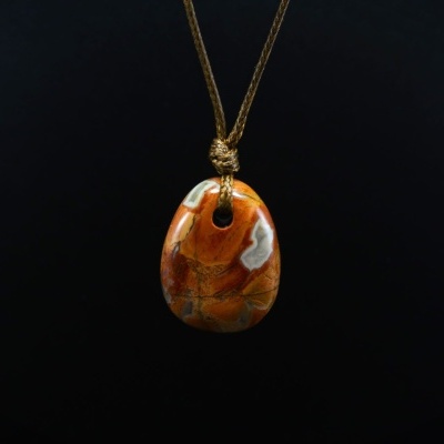 Pendente Pedra de Jaspe Sardo – Signo Escorpião