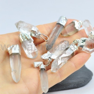Pendente Ponta de Quartzo Cristal