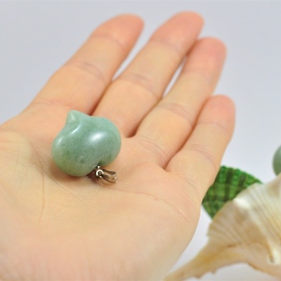 Pendente coração de Aventurina verde