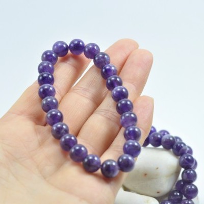 Pulseira de bolas Ametista 8mm