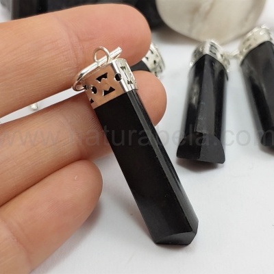 Pendente Bastão Turmalina Negra