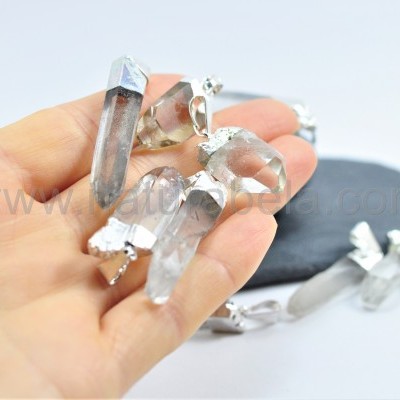 Pendente Ponta de Quartzo Cristal