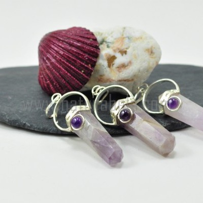 Pendente de Ametista facetado