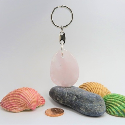 Porta-chaves Signo Touro Quartzo Rosa