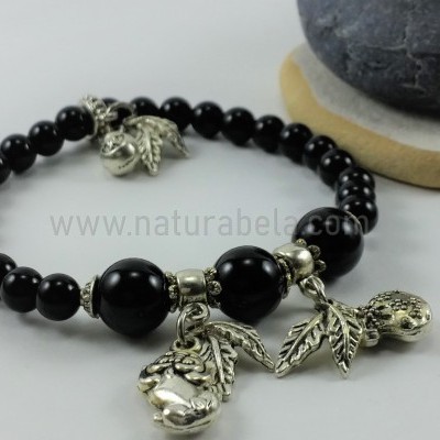 Pulseiras Onix e Jaspe Paisagem Pulseiras Onix e Jaspe Paisagem