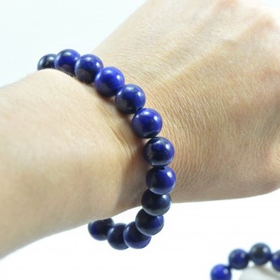 Pulseira de bolas Lapis-Lazuli